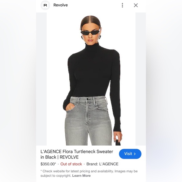 L'AGENCE Flora Turtleneck Sweater - Picture 10 of 10